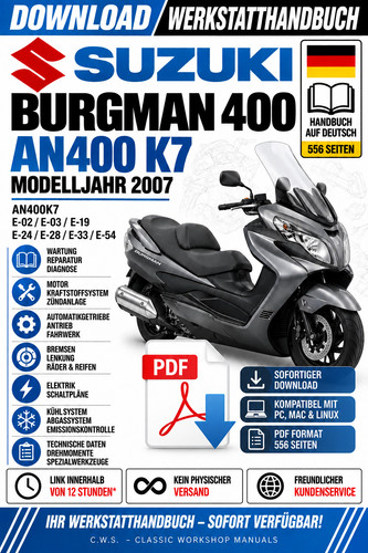 Suzuki burgman 400 an400 - burgman, /